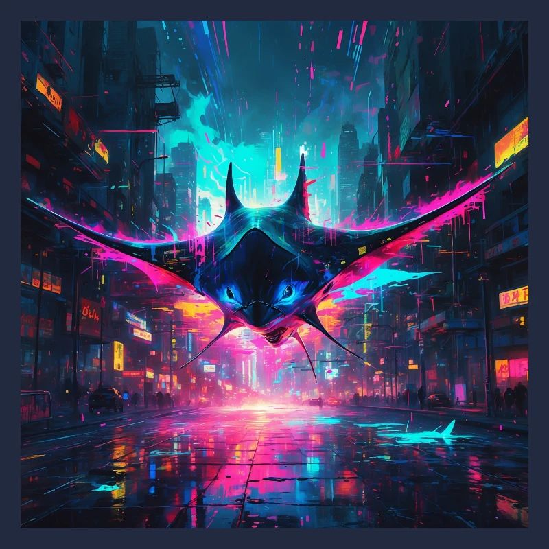 Neon Manta Rochen