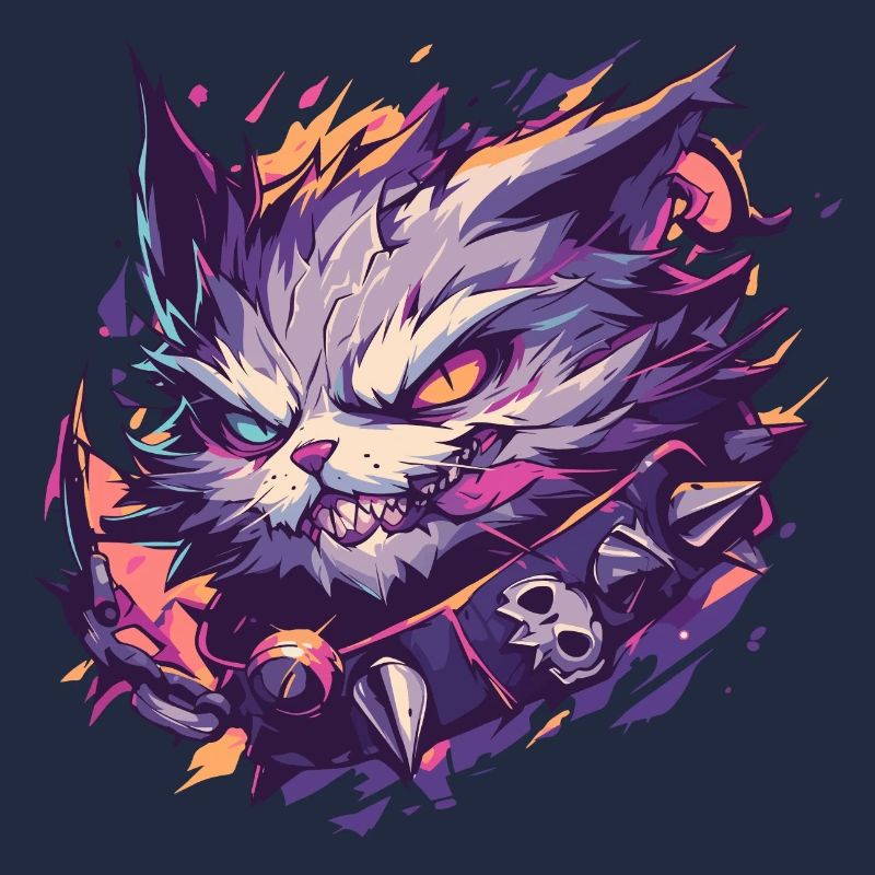 chat menaçant