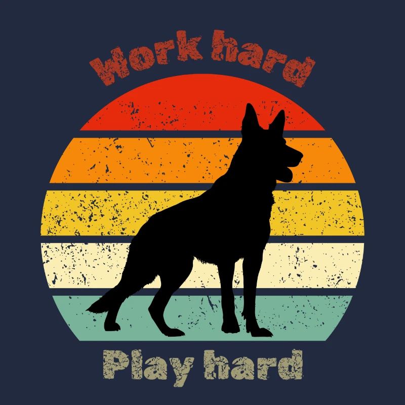 Retro German Shepherd