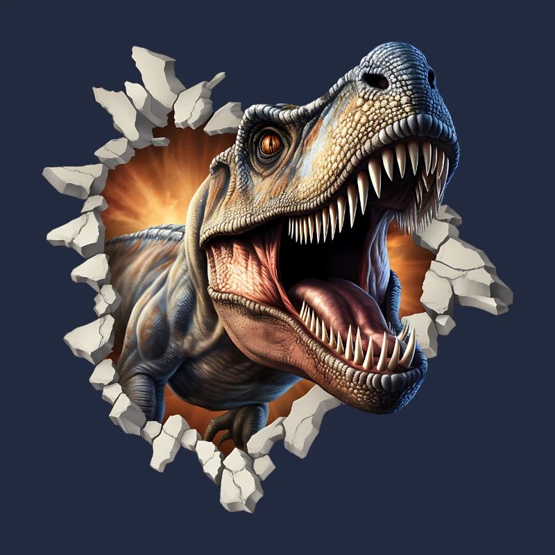 Autocollant T-rex de dinosaure