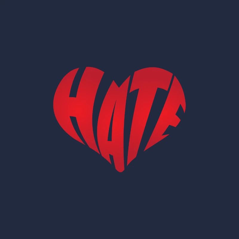 No Hate Dislike Stop Hate Anti Hate