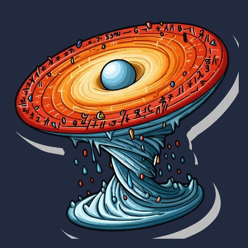 Mathematisches, drehendes Universum