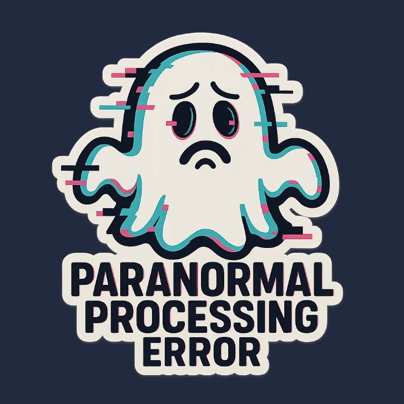 Paranormal Processing Error - Glitchy Ghost