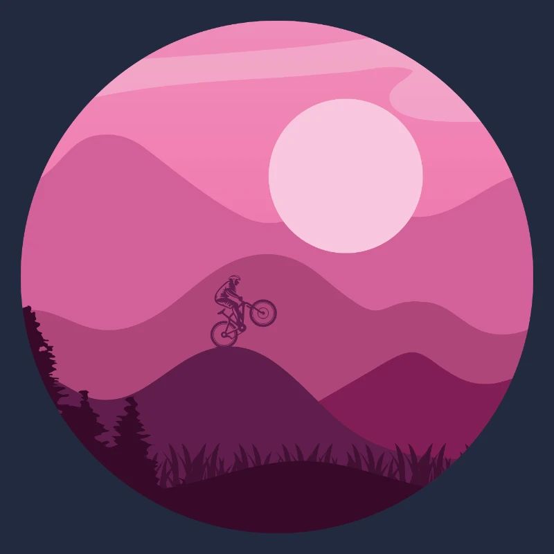 Cycliste de montagnes