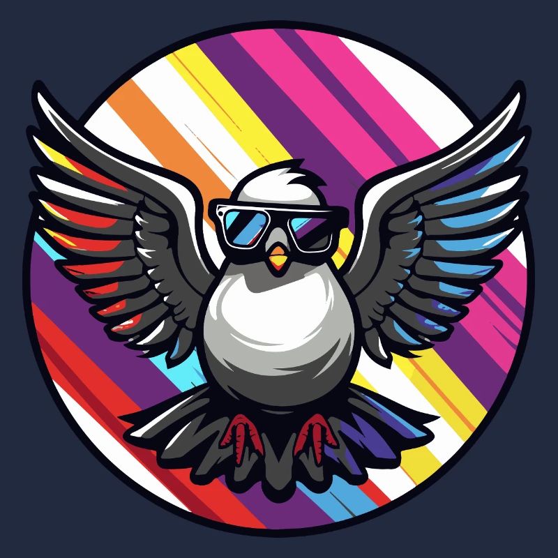 Taube Vogel Cool Comic