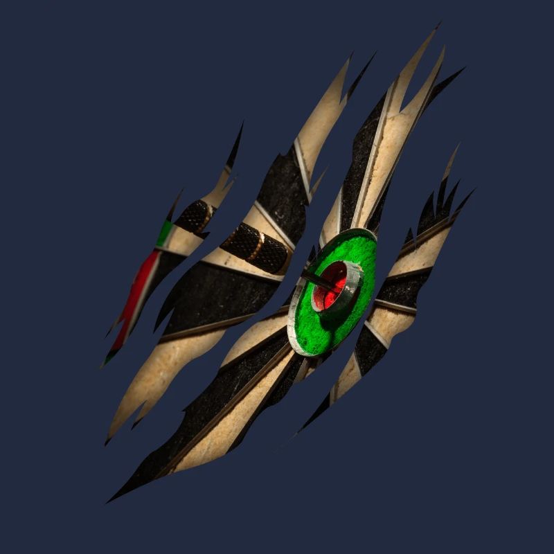 Darts Spieler Dart Wurf Dartscheibe