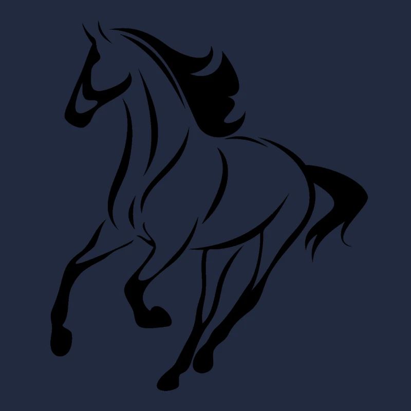 Pferd Schwarz