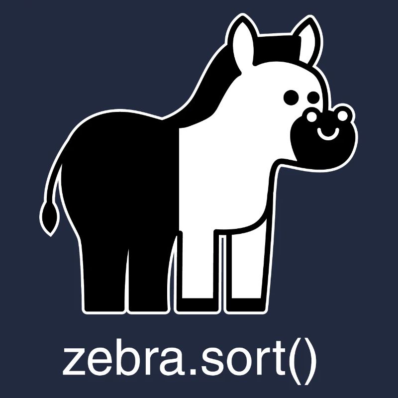 Sortiertes Zebra