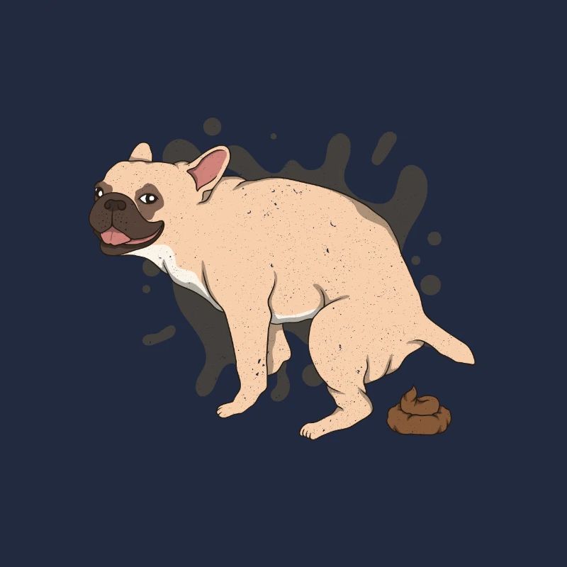 FRENCHIE caca des tas de caca