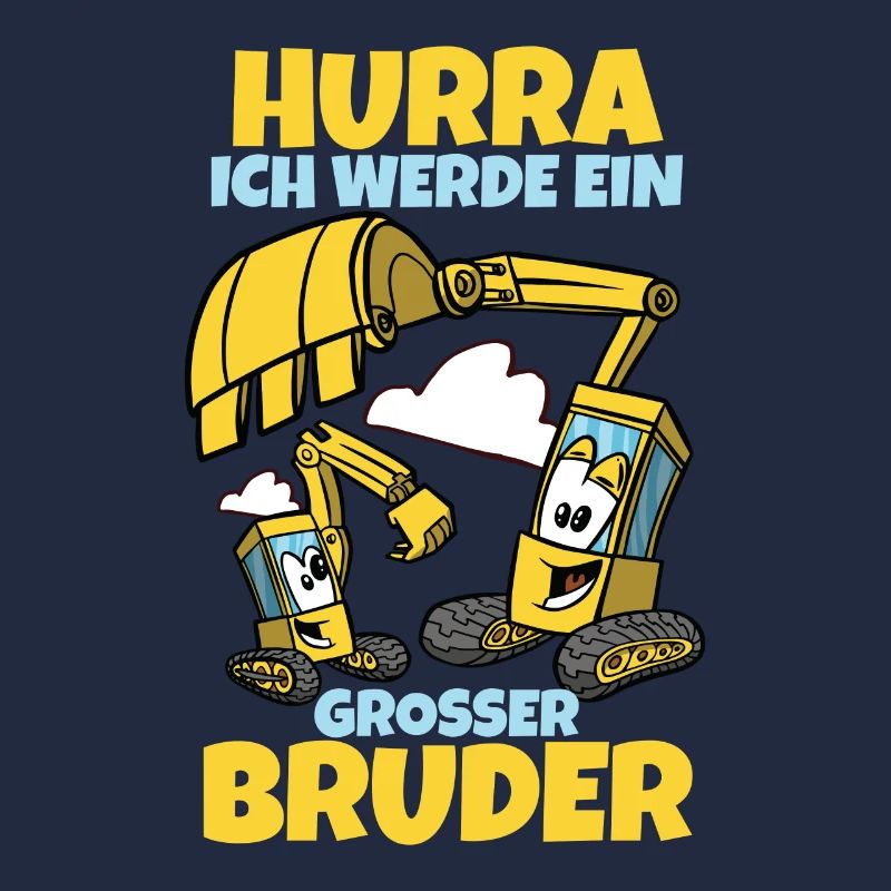 Werdender Bruder Geschenk Ich werde Bruder Bagger