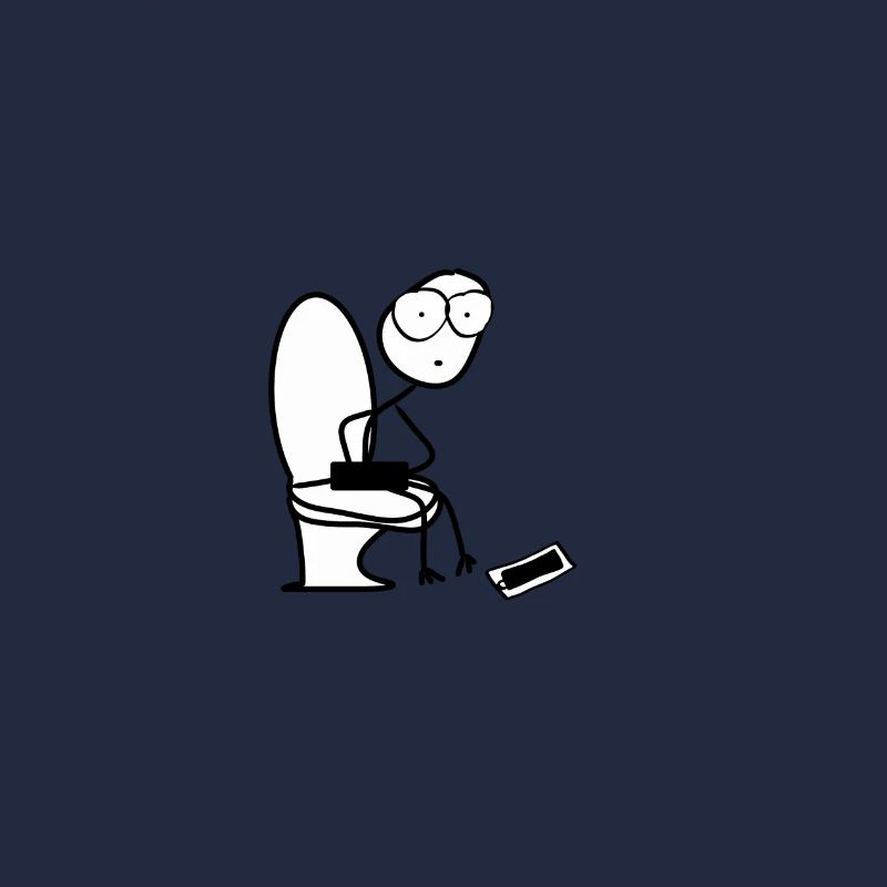 Dans les toilettes
