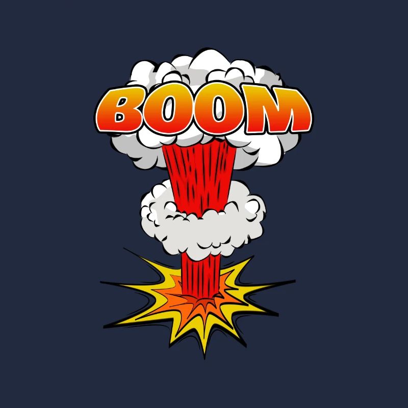 Boom BD Explosion Symbole de lettering