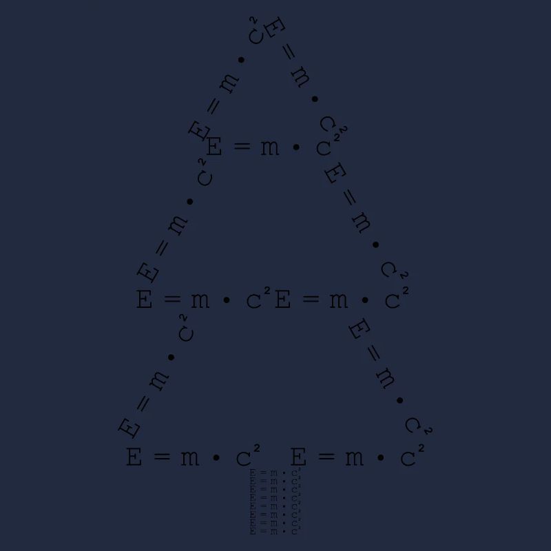 E = m * c² - Sapin de Noël - Physique - Noël