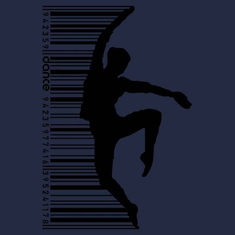 Tänzerin im QR Code Style