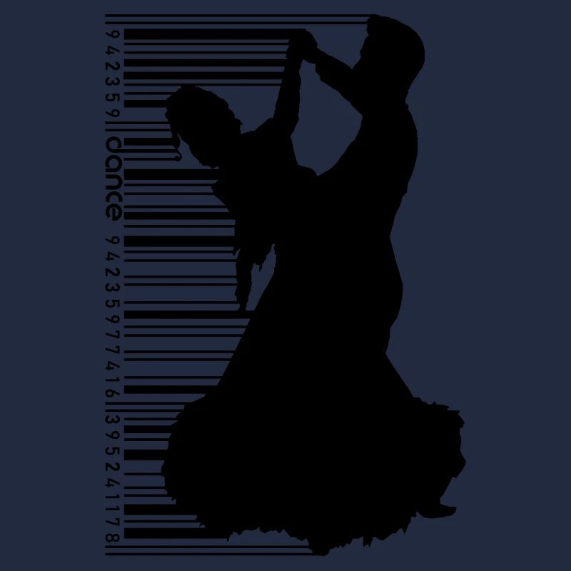 Tanzpaar im QR Code Style