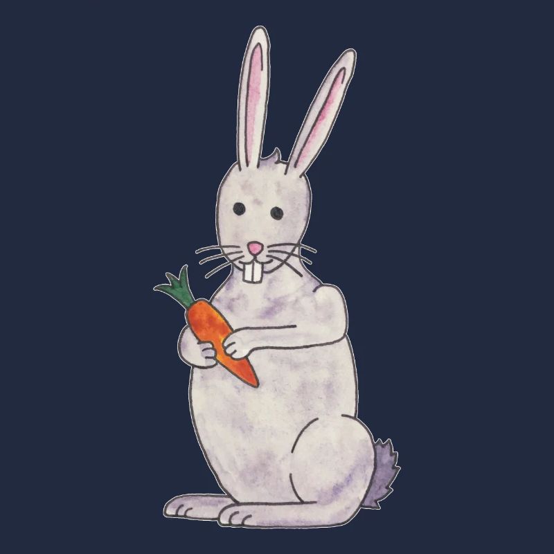 lapin mignon lapin avec carotte