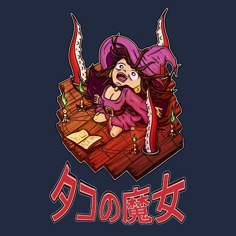 Witch summoning octopus tentacles