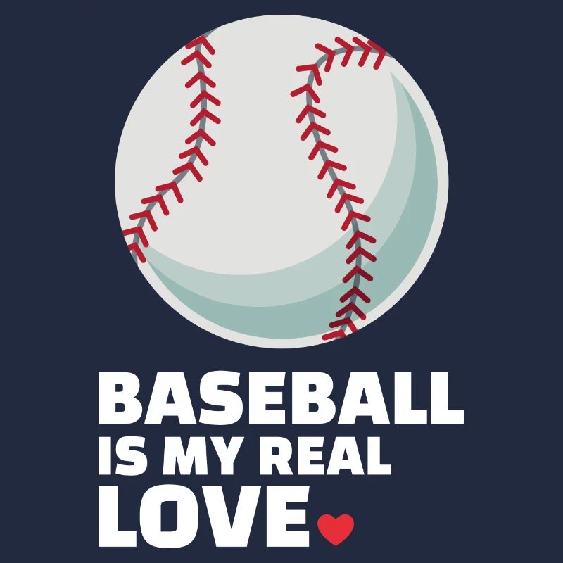 J’aime le baseball Silhouette de baseball élégante