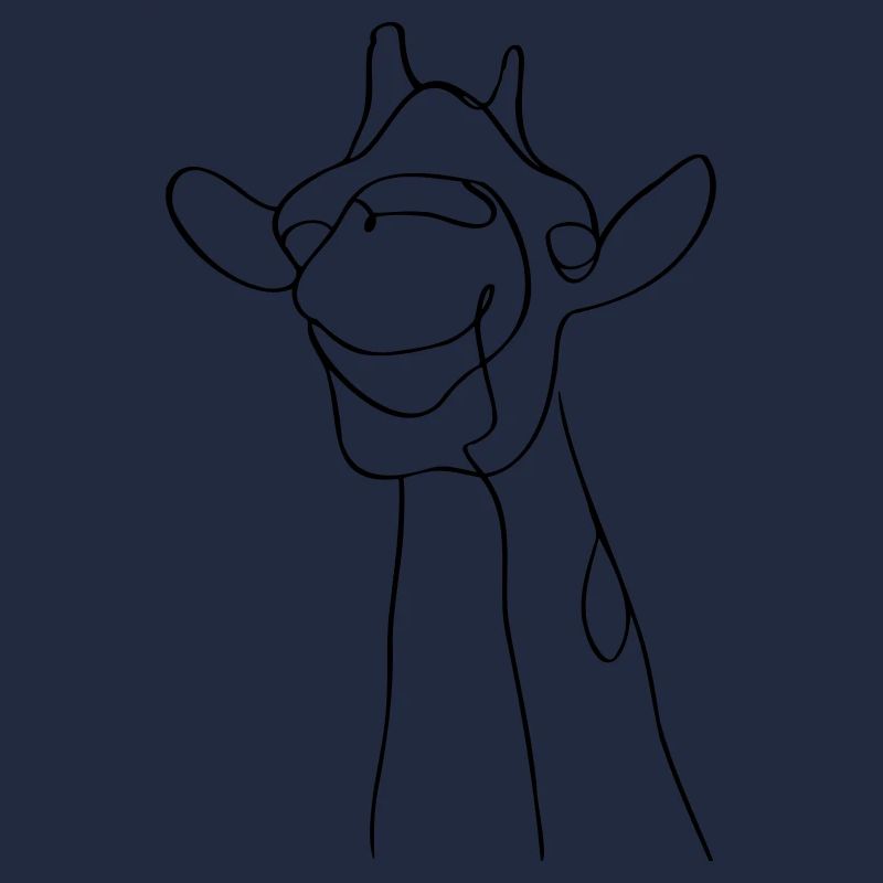 Minimalistisches Giraffendesign