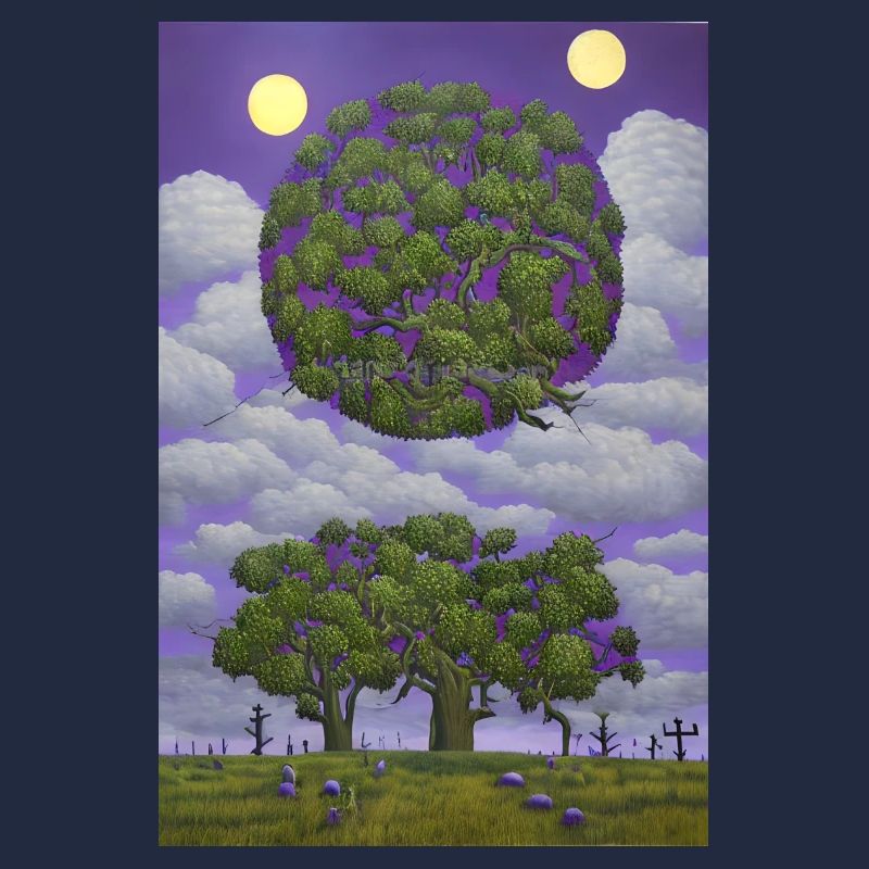 Baum und Mond