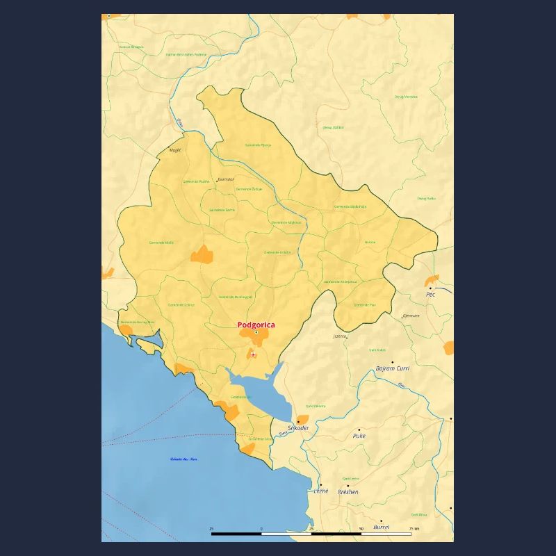 Montenegro Map Map