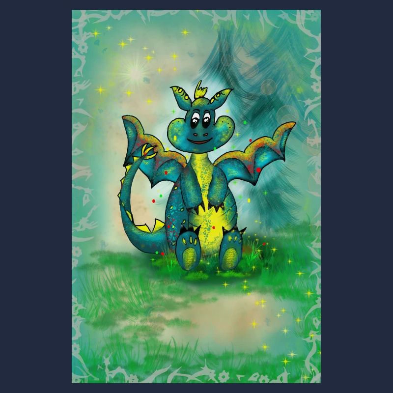 Drache mit Hintergrund