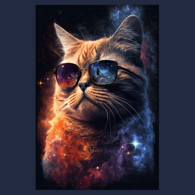 Cat Space Galaxy Space Cool Lunettes de soleil