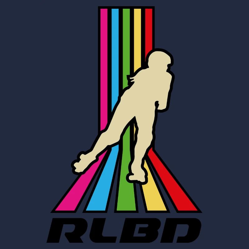 Rollerblade rainbow stripes