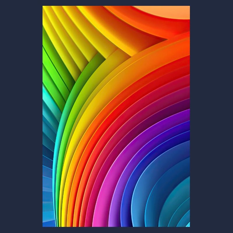 Regenbogen-Träumerei: Farbenfroher LGTBQ+-Muster-Kunstdruck