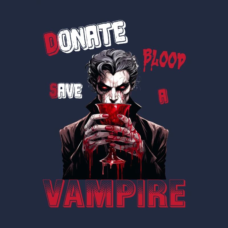 Donate Blood Save a Vampire Comic Version
