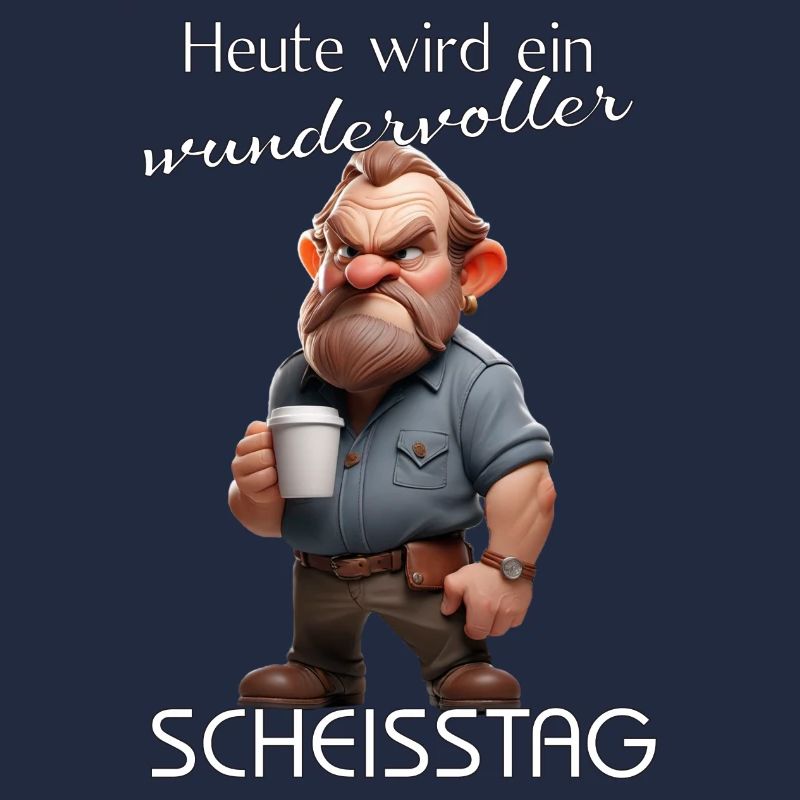 Wundervoller Scheisstag Mann