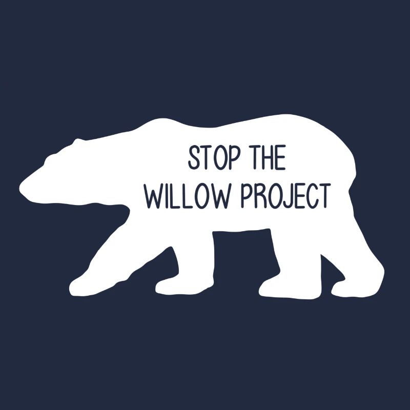 Stop the Willow Project (weiß)