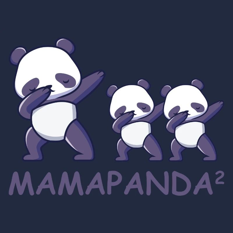 Schwanger werdene Mutter Zwillinge Panda