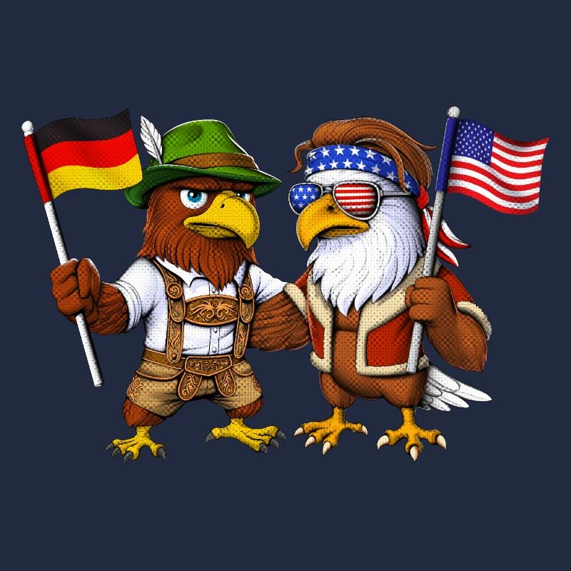 German Eagle US American Bald Eagle