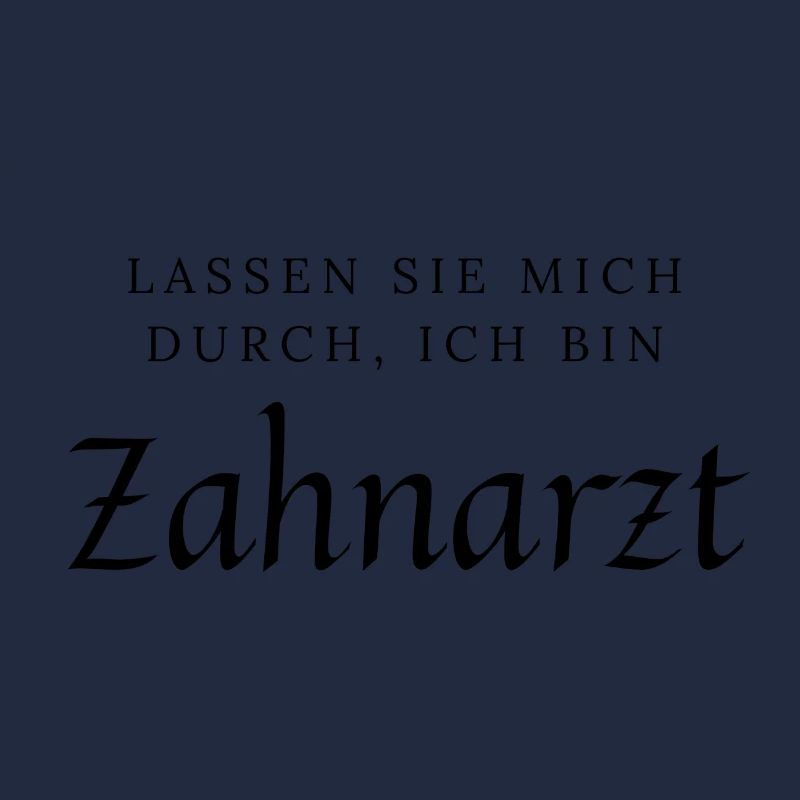 Lassen Sie mich durch ich bin Zahnarzt