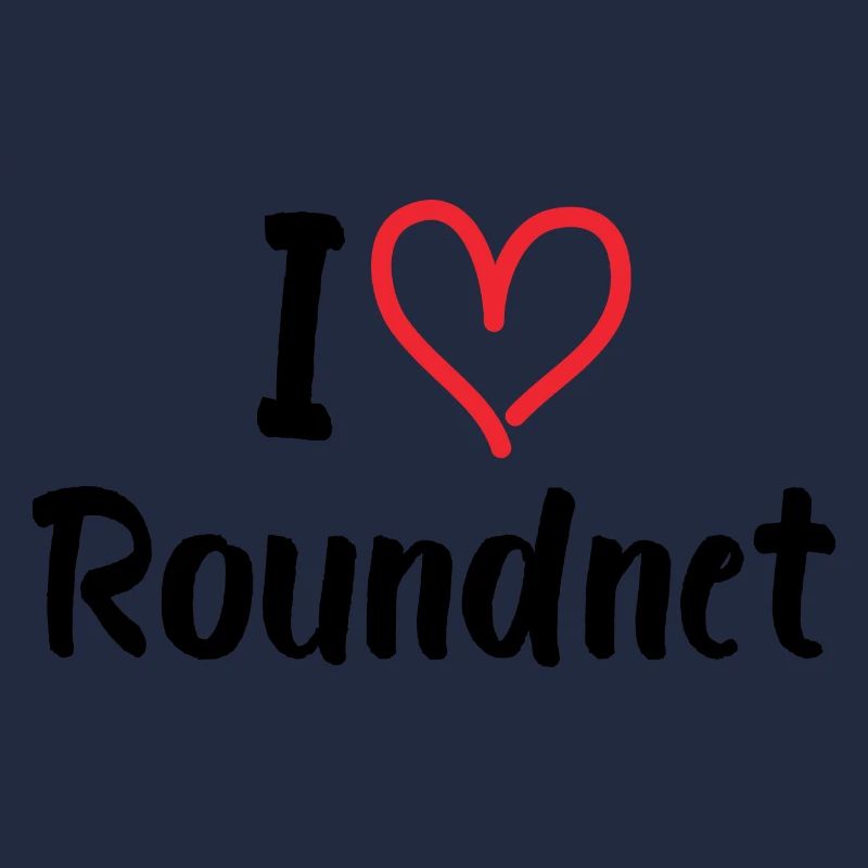 I love Roundnet/ Ich liebe Roundnet Herz Design