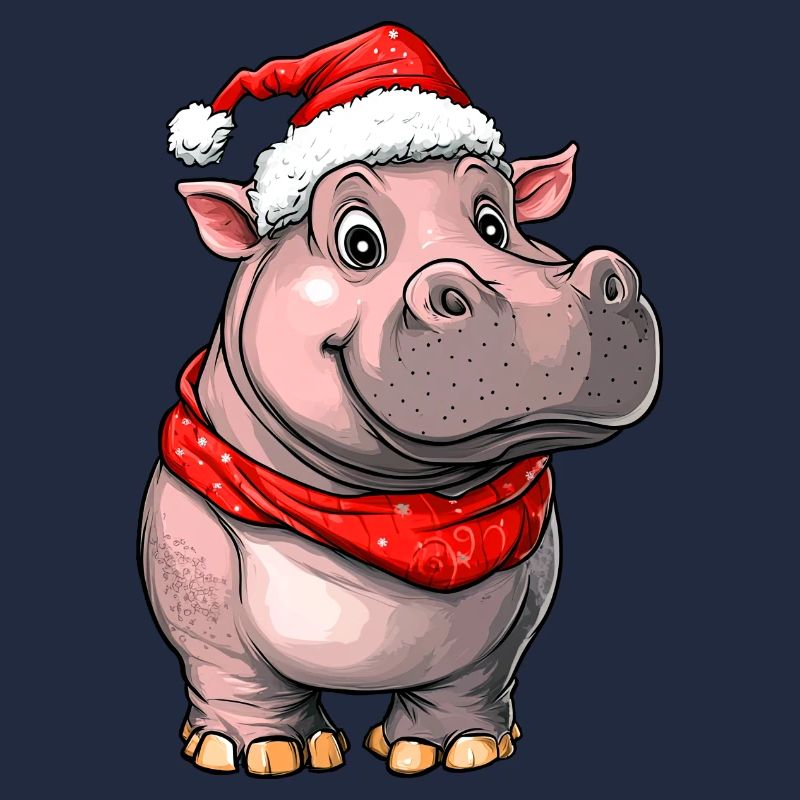 Weihnachtsmann Nilpferd