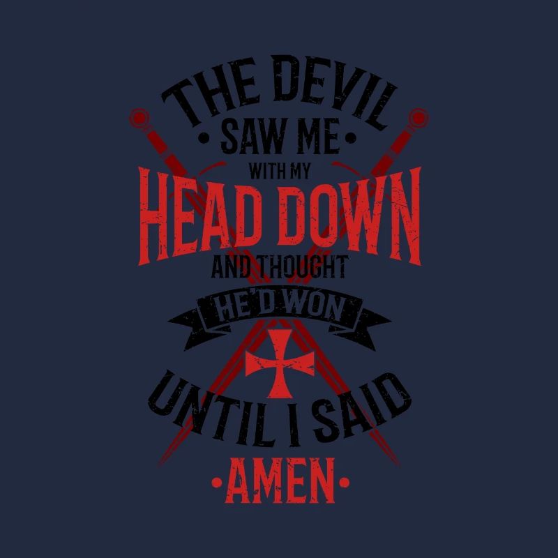 The Devil Saw Me With My Head Down Rot/Schwarz