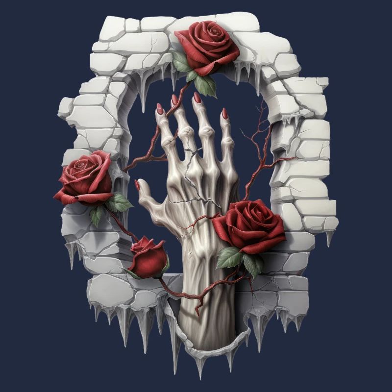 Rosen und Illustrationen: Eine Gothic-Sammlung