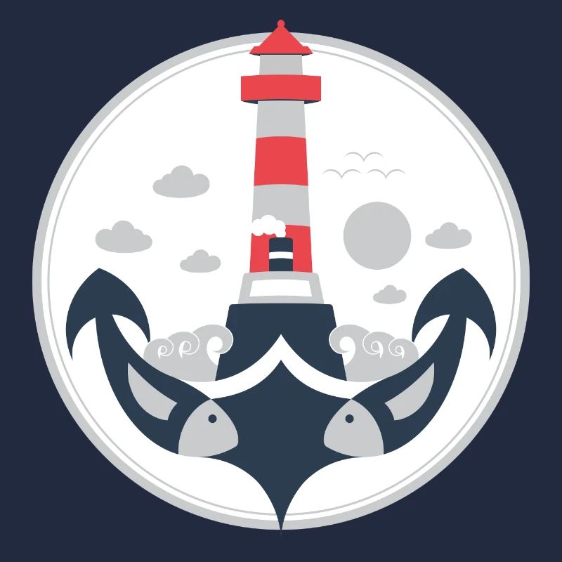 Maritime Illustration eines Ankers