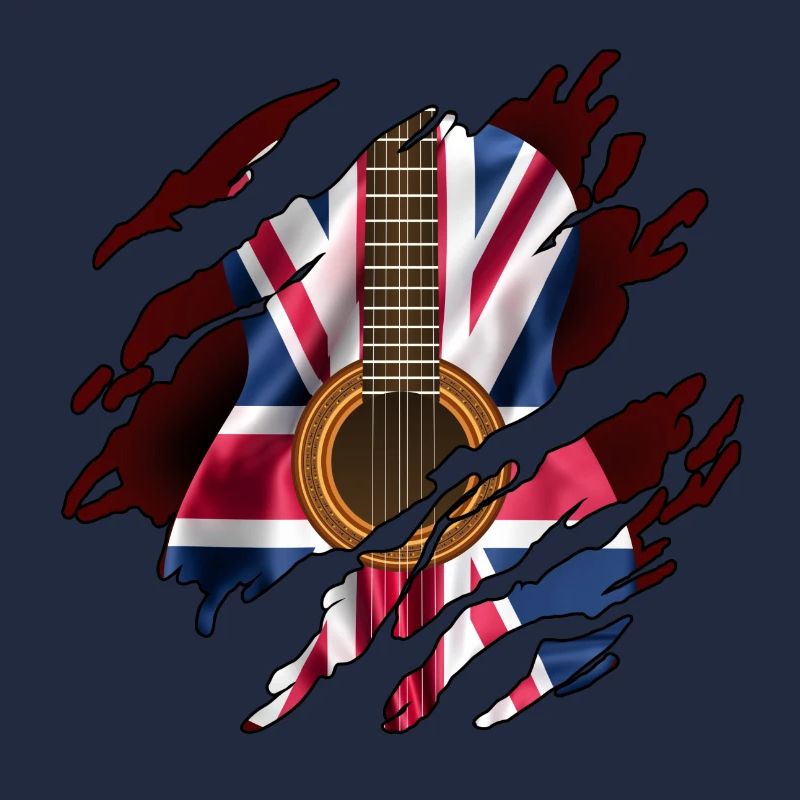 British Guitar Flag Inside
