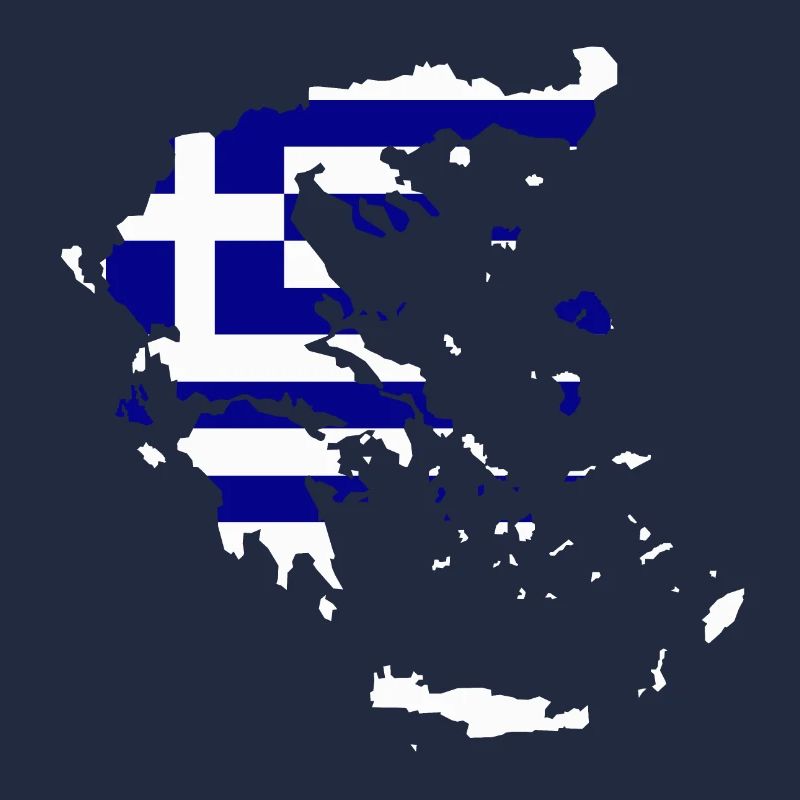 Carte du drapeau de la Grèce