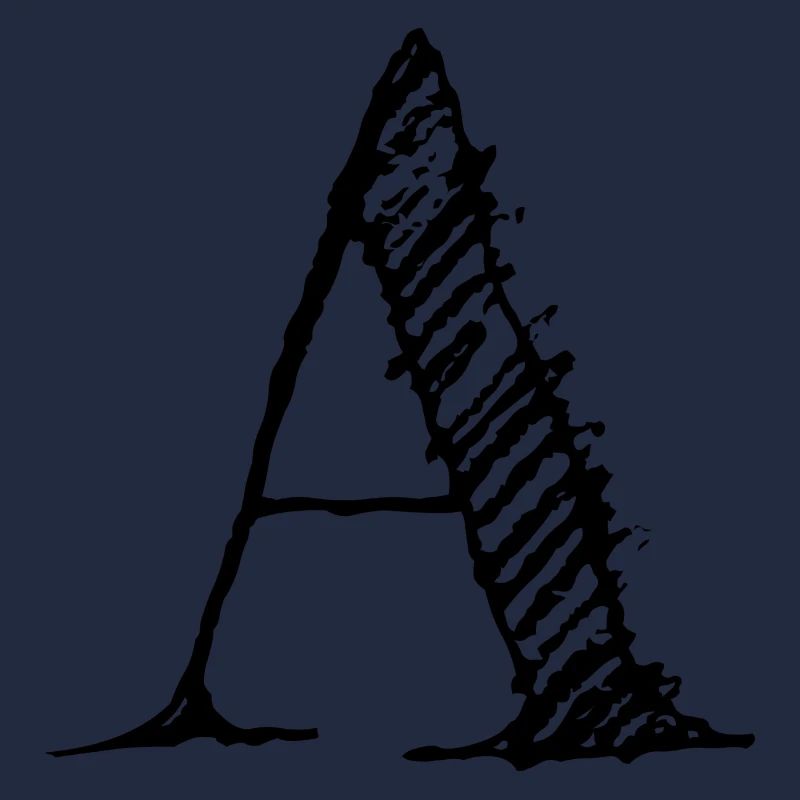 Buchstabe "A" Comic Schwarz