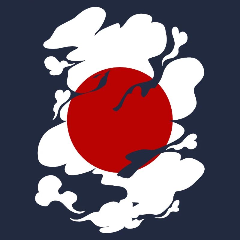 Drapeau du Japon utilisé Look Nihon Drapeau japonais