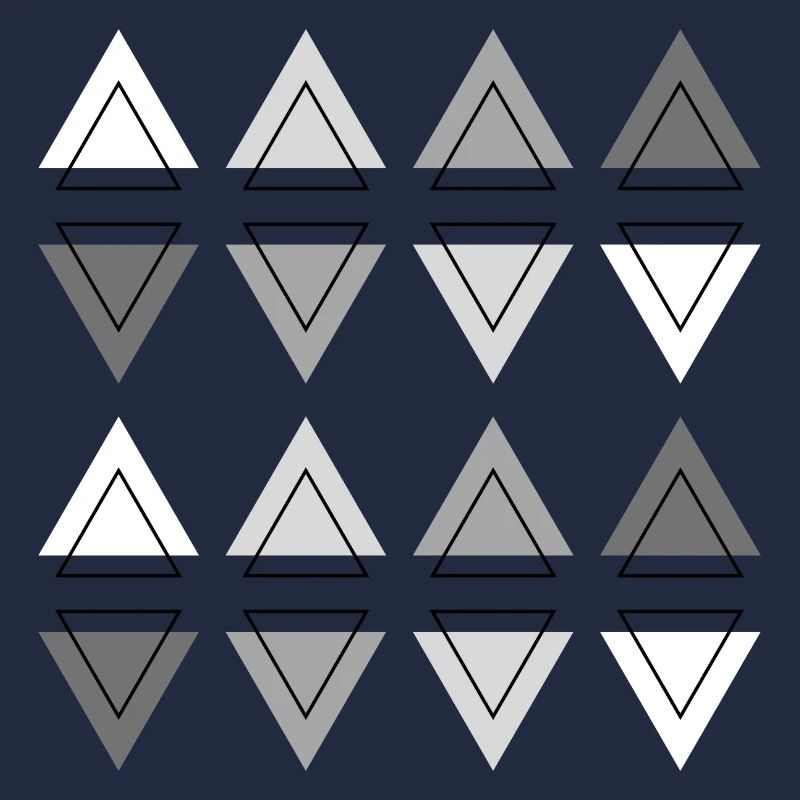 Géométrie Moderne Abstrait Triangles deux rangées