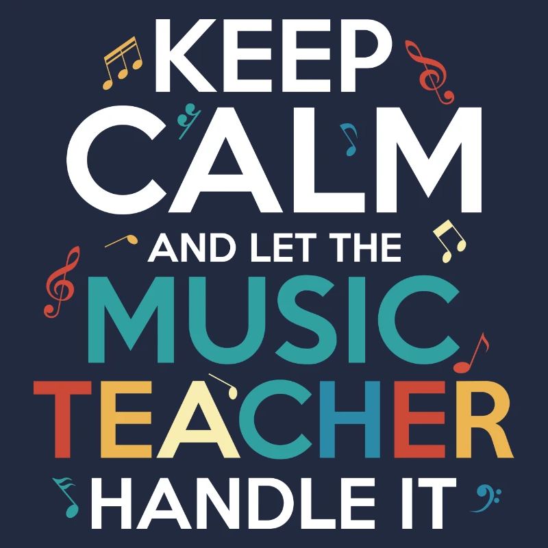 Keep Calm And Let The Music Teacher Handle It Stud