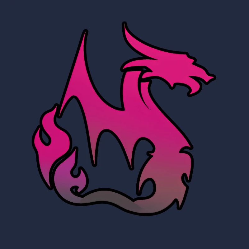 Pinker Drache