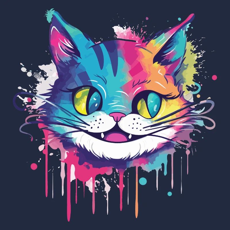 Chat de couleur folle
