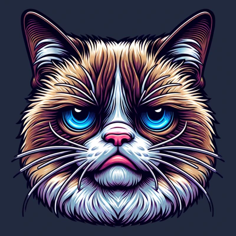 Chat de mauvaise humeur