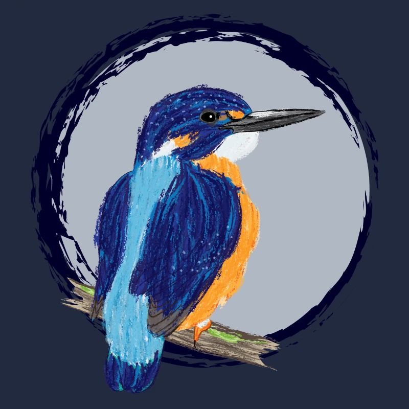 Nettes Design mit einem Eisvogel III